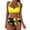 Yellow-09, variant on Lopeceal Women Two Piece Vintage Swimsuit Retro Halter Ruched High Waist Bikini with Bottom