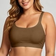 thumbnail image 3 of Bikini Tops for Women Color Block Adjustable Strap Plus Size Swimsuit Top Bathing Suit Tops, 3 of 7