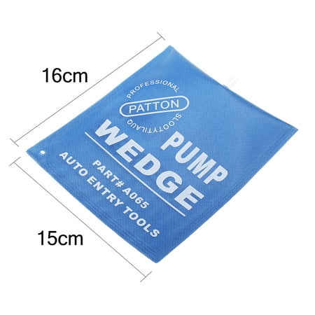Blue Car Auto Air Pump Wedge Bag Inflatable Pad Door Window Entry