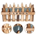 thumbnail image 3 of Home Balcony Wooden Fence Plant Pot Flower Container Creative Fence Flowerpot, 3 of 6