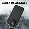 thumbnail image 4 of XUCP-pour Étui iPhone 14 Pro, Protection Robuste 3 Couches Antichoc Étui Rigide Anti-Poussière/chute Intégrale Durable Anti-Empreintes Digitales avec Protection de Port, Noir, 4 of 4
