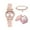 #457-Pink, variant on 1 Pc FULAIDA Women's Quartz Watch - With Bracelet & Box, Fashion Daily Wear Timepiece Accessory