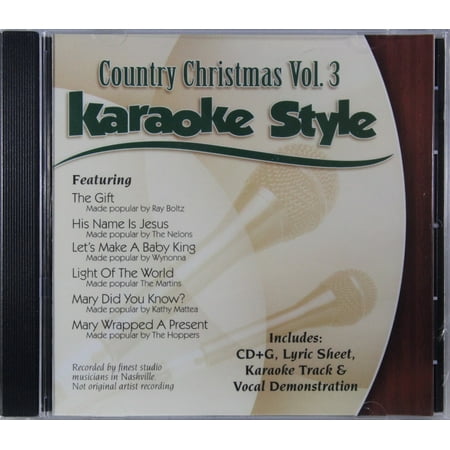 Country Christmas Volume - Country Christmas Volume 3 Daywind Christian Karaoke Style NEW CD+G 6 Songs