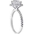 thumbnail image 3 of Pompeii 1.40ct Diamond Cushion Halo Engagement Ring 14k White Gold Lab Grown (FG,VS), 3 of 4