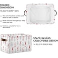 thumbnail image 3 of GZHJMY Storage Basket Christmas Gnomes Foldable Canvas Laundry Baskets Bin Waterproof Inner Layer with Sturdy Handles for Toy Nursery Blanket Clothes 2 Pack, 3 of 7