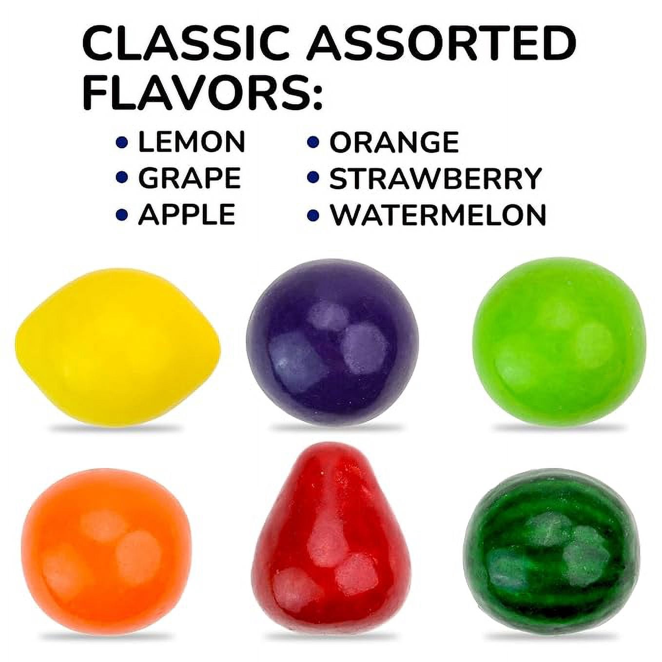 Giant Gumballs - Mega Fruit Gumballs - 2 Inch Giant Chewing Bubble Gum - Big Fruity Gum 1.75 Lb