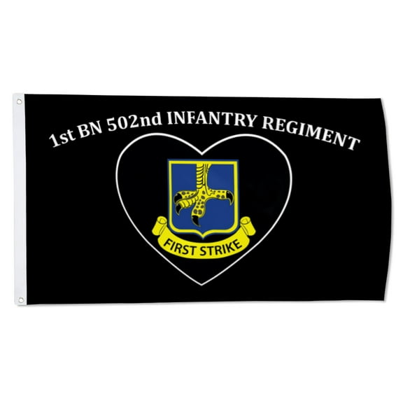 2but 1st bn 502nd infantry regiment Flag First Strike Military Flags Polyester 3x5 FT Indoor Outdoor Banner