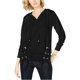 thumbnail image 2 of Michael Kors Sudadera con capucha y cordones para mujer, negro, pequeño Michael Kors Sudadera, 2 of 2