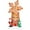 8ft Tall Windmill Spin, variant on Firstness 5ft Christmas Inflatables Outdoor Decoration,Blow ups Xmas Santa Claus with LED Lights for Lawn Yard Garden