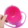 thumbnail image 5 of Cuenco giratorio antiderrames con función de rotación de 360 grados, plástico libre de BPA, apto para lavavajillas, cuenco para refrigerio divertido y atractivo para niños, 5 of 5