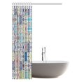 thumbnail image 2 of MYPOP Moroccan Decor Shower Curtain, Patchwork Pattern from Colorful Moroccan Tiles Traditional Decorating Fabric Bathroom Shower Curtain Set with Hooks, 48 X 72 Inches, 2 of 2