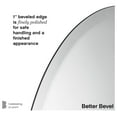 thumbnail image 4 of Better Bevel Frameless Oval Mirror, 24" x 36" Bathroom Wall Mirror w/Beveled Edge, 4 of 8