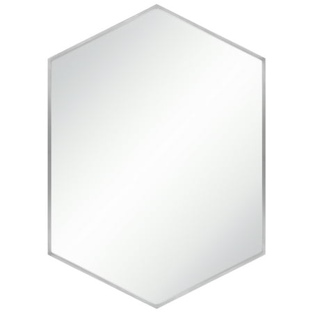 Best Choice Products Modern Hexagon Decorative Mirror For Bedroom, Living Room, Bathroom Vanity  Home Decor - (Best Mirrors For Drz400)