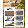 thumbnail image 6 of WINSOON All-Weather HIPS Outdoor Garden Bench, 56" Adirondack Outdoor Patio Bench -Brown, 6 of 7