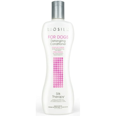 BioSilk Silk Therapy Detangling Conditioner for Dogs Sulfate and Paraben Free 12 fl oz