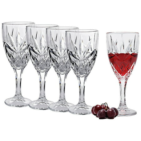 Bezrat Set of 6 Bezrat White Wine Glasses Superior Lead Free Crystal Beautifully Designed Stemware Wine Glasses 12 Oz