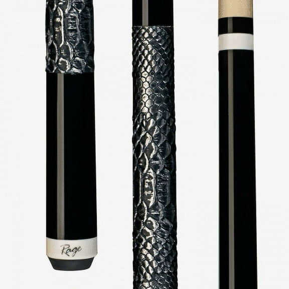 Rage RGS7 Black Snakeskin Solid Maple 5/16 x 18 Billiards Pool Cue Stick