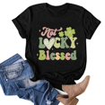 thumbnail image 1 of Cathalem Women's Casual Basic Going Out Crop Tops Short Sleeve Rib Knit Tee Top,Black M, 1 of 4