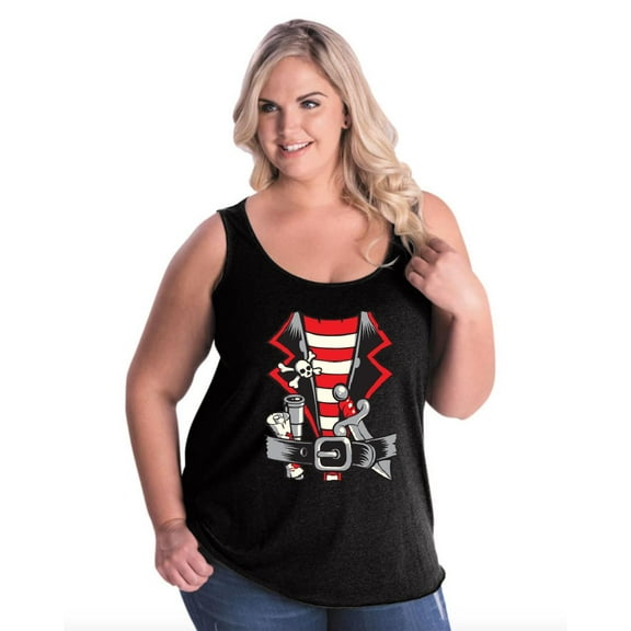 Normal is Boring - Women's Plus Size Tank Top, up to Size 28 - Pirate Costume