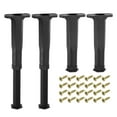 thumbnail image 1 of Uxcell 8Set 13.58 Pulgadas Altura Total Patas de Soporte Ajustables para Marco de Cama de Metal, 1 of 7