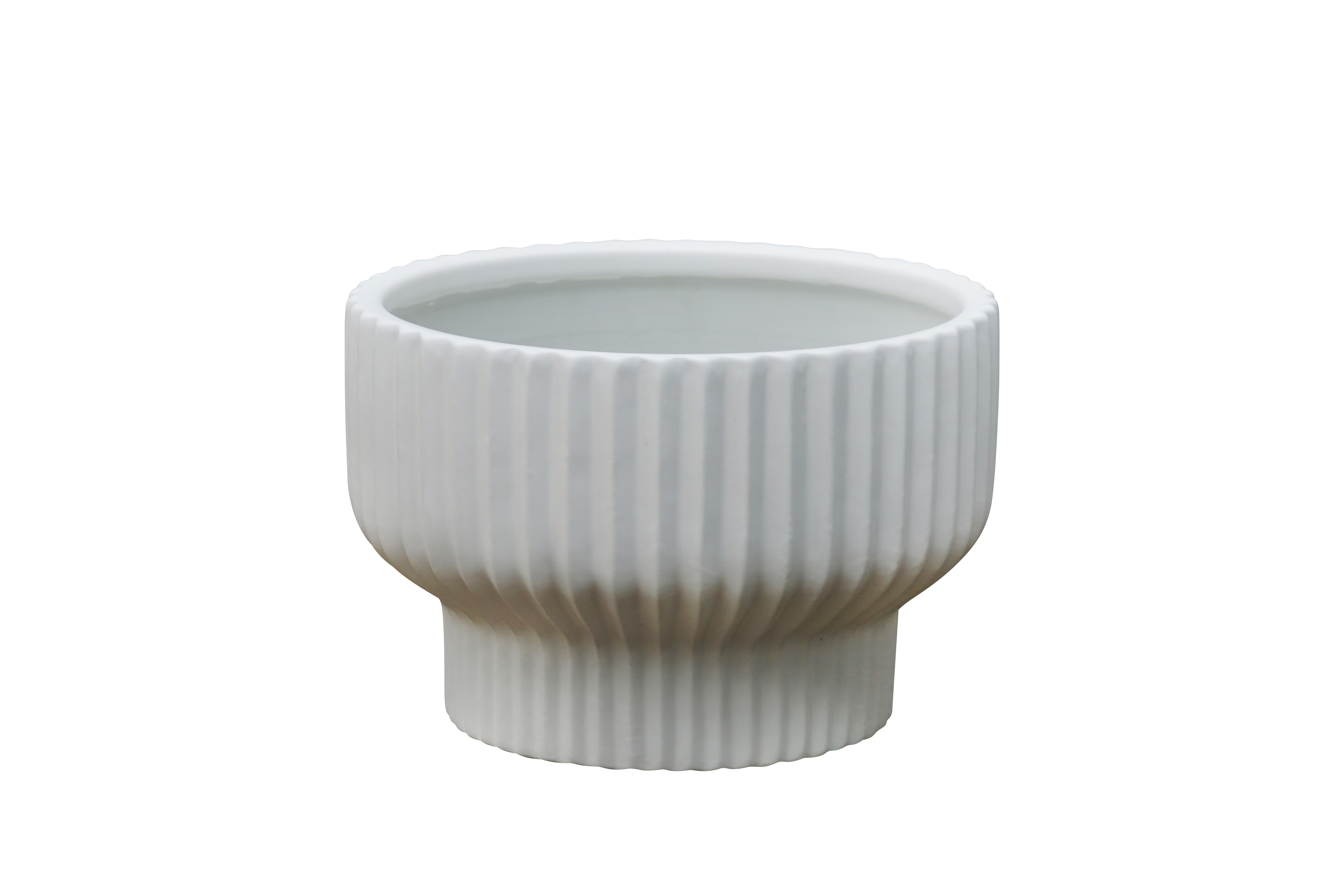 Better Homes & Gardens Pottery 8" Fischer Ceramic Planter, White - image 5 of 8