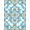 Blue Yellow Cream, Pattern 1, variant on ODIKA 8'x10' Washable Area Rug Whimsical Butterfly Vine Border Scattered Delicate Boho Motif Refined Structured for King Size Bedroom Under Bed, Master Suite, Non-Shedding, Easy Care