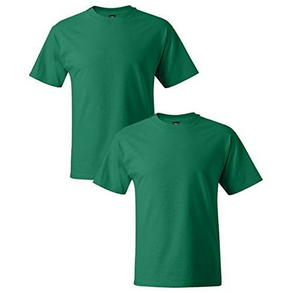 Hanes Men`s Beefy-T Adult Short-Sleeve T-Shirt,5180,3XL,Kelly Green (Pack of 2) 2 Kelly Green