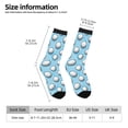 thumbnail image 2 of Cauagu Golf Balls 1 Print Crew Socks for Women and Men,Adult Athletic Running Socks 1-Pair Sports Socks Work Gear Socks with Moisture Wicking, 2 of 6