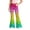 2-Yellow, variant on WhouRiu Girls Casual Flared Pants Fashion Graphic Rigid Waist Trousers With Pockets Kids Comfortable Cute Everyday Wear,13-14 Years