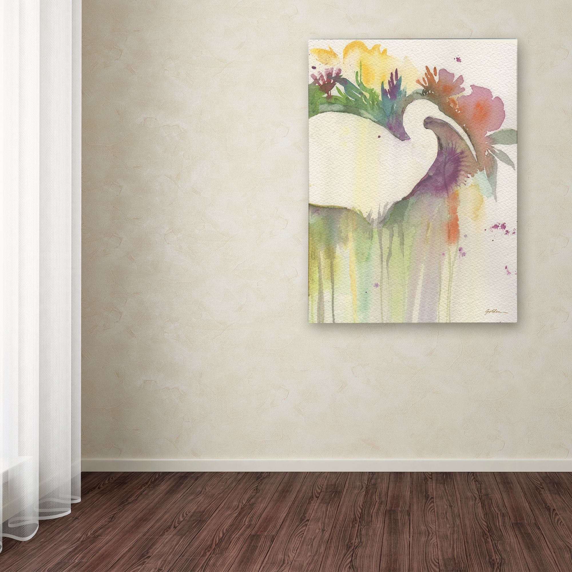 Trademark Fine Art 'Ibis Dream' Canvas Art by Sheila Golden