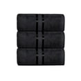 thumbnail image 6 of Dewalls Maisons 3-Pack Large Bath Towels, 100% Cotton 27x54 Inches, Quick Drying, Super Absorbent, Perfect for Daily Use, Bathroom & Hotel - Black Color, 6 of 13