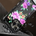 thumbnail image 3 of Designed for Motorola Moto G 5G 2023 Fashion Pattern Design Stylish Tough 2in1 TPU PC Shockproof Hybrid Sturdy Heavy Duty Phone Case Cover [Romantic Colorful Roses Floral], 3 of 5