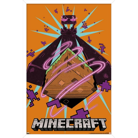 Minecraft - Enderman Wall Poster, 14.725" x 22.375", Framed