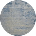 thumbnail image 2 of Addison Rugs Mayfield Premium Machine Washable Transitional Modern Navy Round Rug, 8' x 8', 2 of 6