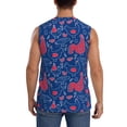 thumbnail image 4 of Balery Chicken and Rooster Camisetas sin mangas para hombre, absorbe la humedad y protege contra el mal olor.-XX-Large, 4 of 7