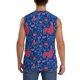 thumbnail image 4 of Fotbe Chicken and Rooster Men's Camiseta sin Mangas Estampada para Hombres, Playera Casual para Gimnasio, Entrenamiento, Playa-Medium, 4 of 7
