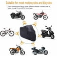 thumbnail image 3 of Motorradgarage Motorradplane Motorrad Faltgarage, Motorrad Abdeckplane Abdeckhaube, Roller-Schutzhülle Outdoor & Indoor para Harley-Davidson, Honda, Suzuki (Negro, L (220x95x110 cm)), 3 of 5
