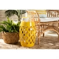 thumbnail image 5 of Baxton Studio Branson Table d'Appoint d'Extérieur Moderne et Contemporain en Métal Jaune, 5 of 5