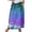 Blue, variant on WFJCJPAF 2024 New Halloween Clearance! Women Skirts With Pockets,Women's Printed Elastic Waistband Pleated Pocket Skirt With Mid Calf Skirt - Yellow L