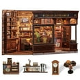 thumbnail image 1 of Kit de rincón para libros en miniatura para casa de muñecas, cutefun Corner Coffee Shop, 1 of 9