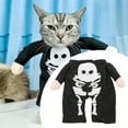 Dog Glow In The Dark Skeleton Stand Up Outfit Funny Pet Transformation