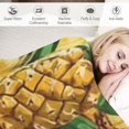 BCIIG for Pineapple Throw Blanket Soft Flannel Pineapple Blanket Queen