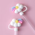 thumbnail image 3 of Silicone Straw Tips Cover Reusable Dust-proof Drinking Straw Tips Lids Anti-dust Straw Plugs for Home Kitchen 7-8 mm Straws(astronaut), 3 of 7