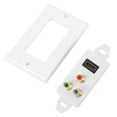 thumbnail image 4 of Conector de salida RCA HDT,HDMI 3 RCA de pared Placa de pared multimedia de vídeo HDM Placa de pared HDM RCA Rendimiento de primer nivel, 4 of 8