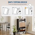 thumbnail image 4 of Bingirl Shoe Storage Cabinet Featuring 2 Flip Drawers, 4 of 6