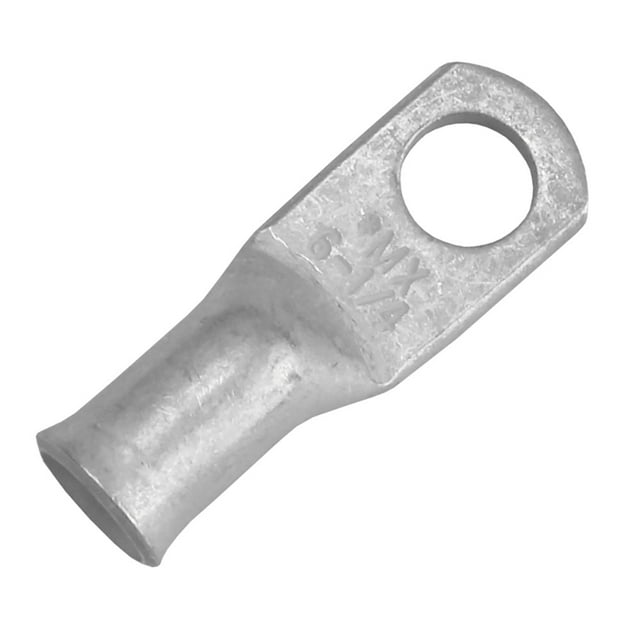 Estañado Lug Pacer 6 AWG, tamaño 1/4 de perno, paquete de 10