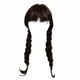 thumbnail image 2 of Wednesday Addams Wednesday Addams Wednesday Addams Cosplay Wig, Addams Cosplay Synthetic Long Black Braids Hair With Fringe For Halloween Cosplay Party, 2 of 7