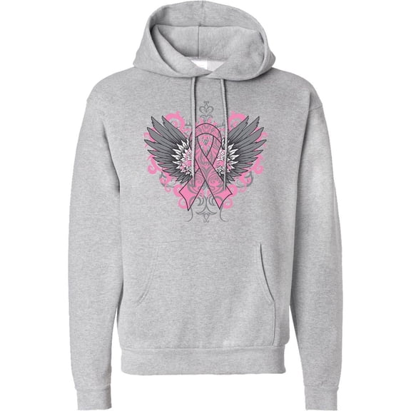 Inktastic Breast Cancer Cool Wings Adult Hoodie Sweatshirt
