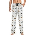 thumbnail image 3 of HPINK-T Border Collie Pajama Pants for Men PJs Bottoms Sleep Lounge Pants with Pockets, 3 of 14