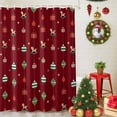 thumbnail image 5 of Christmas Color Lights Shower Curtains for Bathroom, Winter Gifts Stars Red Waterproof Fabric Shower Curtain for Bathroom Bathtub Decoration, Machine Washable, 60"x72", 5 of 9